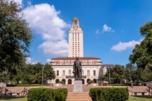 Senior outside hitter White helps Longhorns upset Baylor