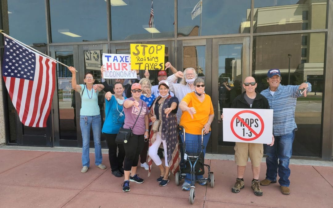 Amarillo Citizens Protest Tax Increase, Bond Proposition