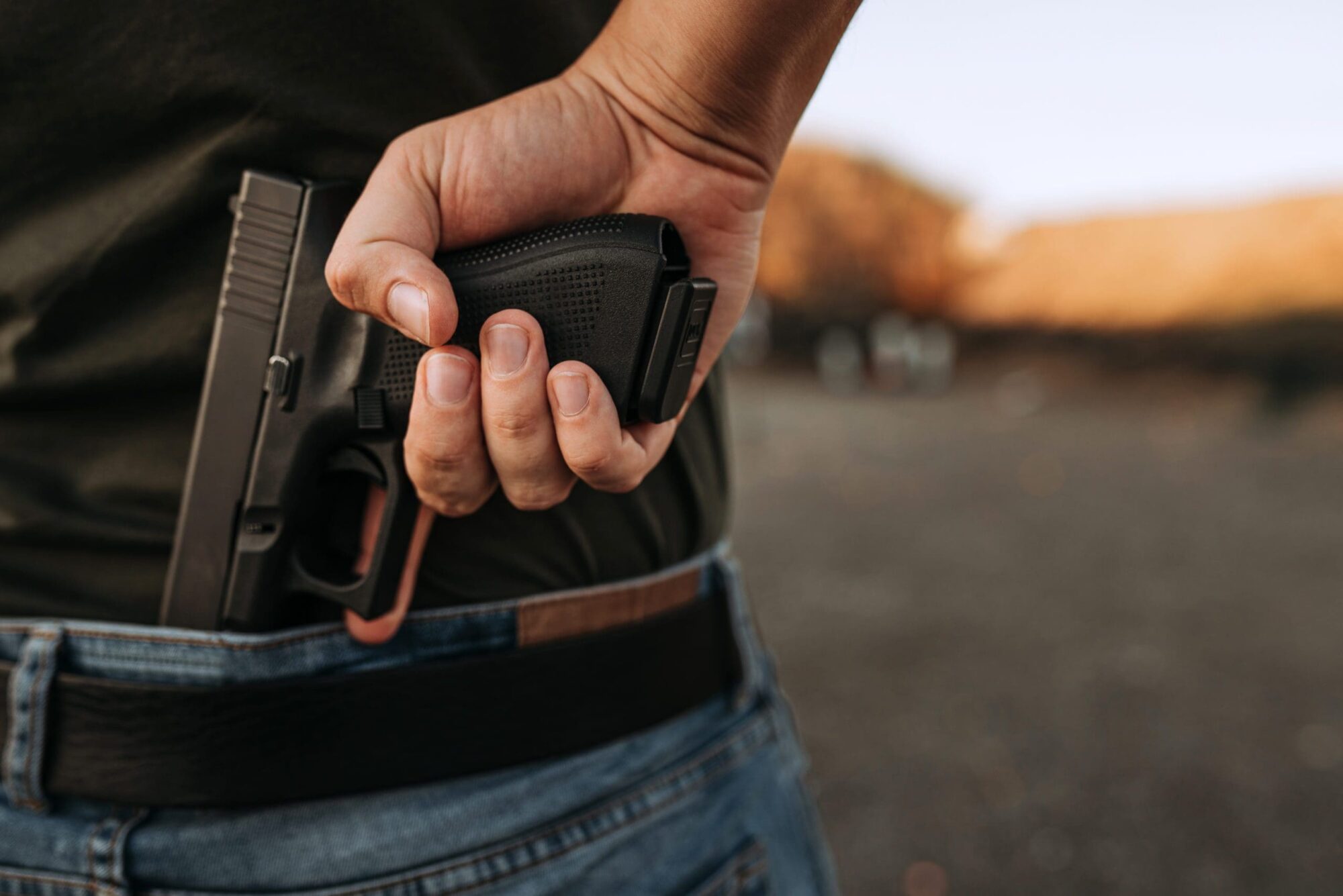 Man Holding Gun