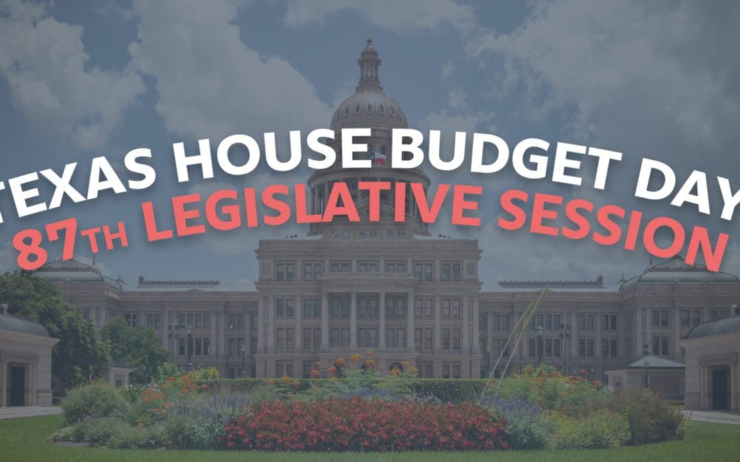 Texas House Prepares to Debate State Budget