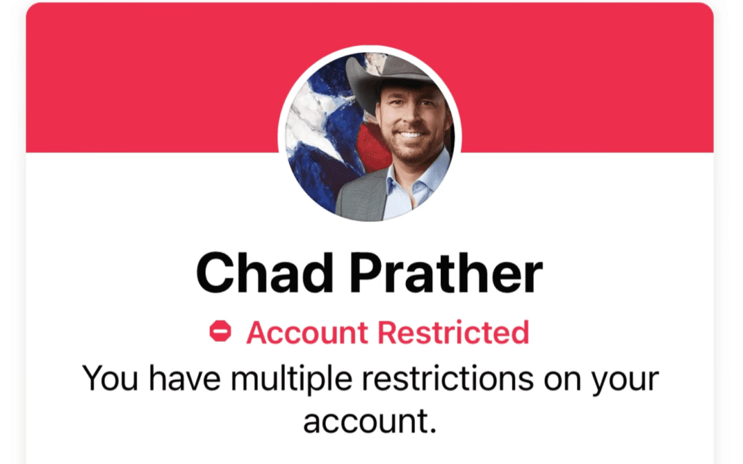 Gubernatorial Candidate Chad Prather Sentenced to Facebook Jail