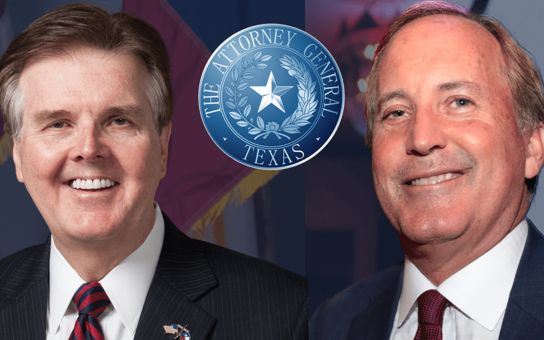 Patrick Endorses Paxton in GOP AG Runoff