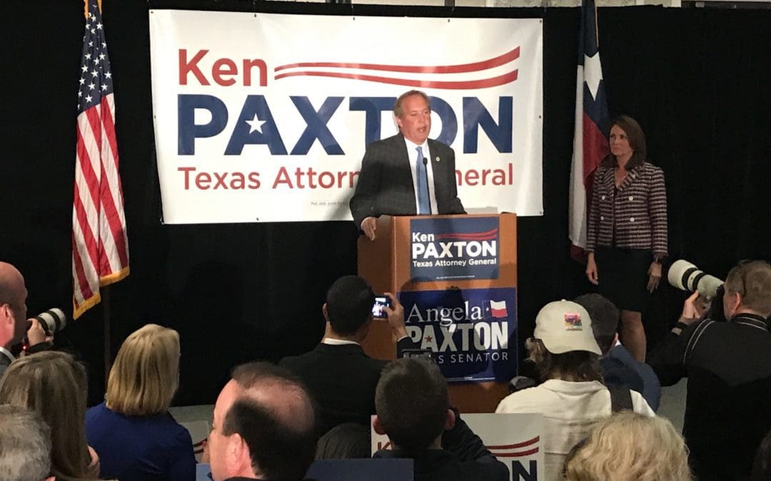 Attorney General Ken Paxton Heads to Runoff