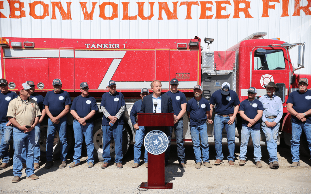 Texas Attorney General Hosts Press Conference on Ravaging Wildfires