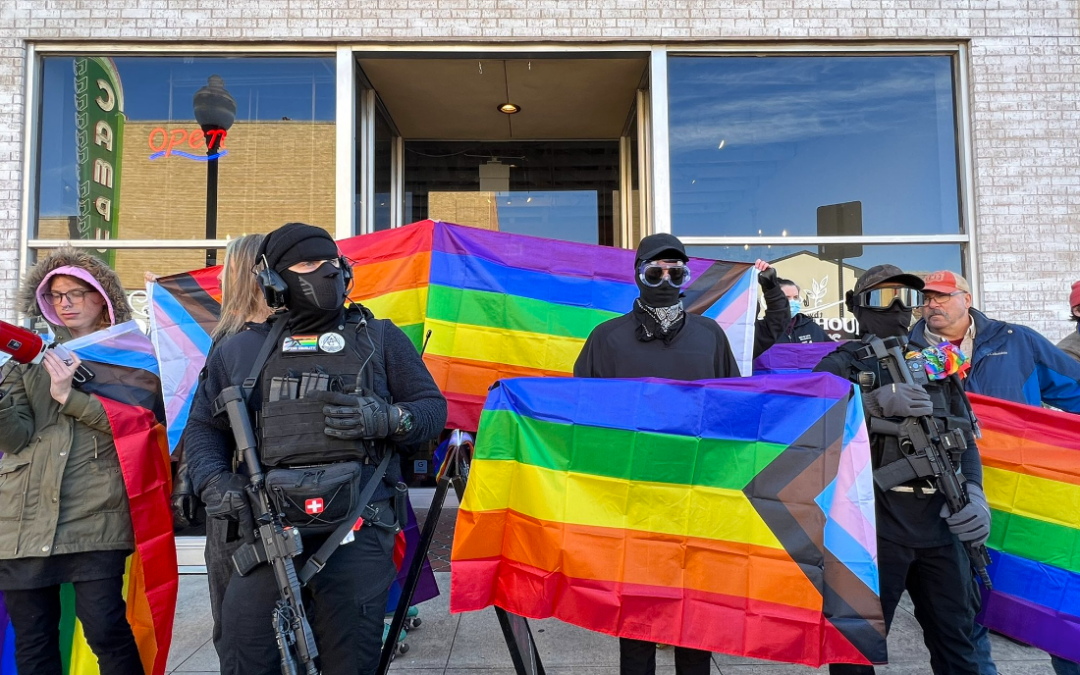 Armed Antifa Members Guard ‘Transgender Story Time’ for Kids