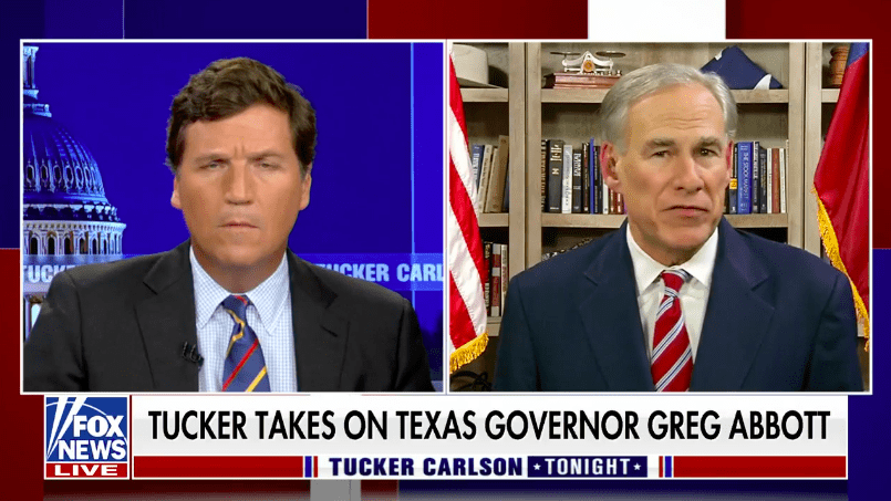 Tucker Carlson Calls Out Gov. Abbott for Failing to Secure the Border