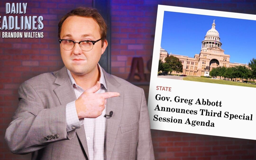 Texas Legislature Coming Back for Third Special Session