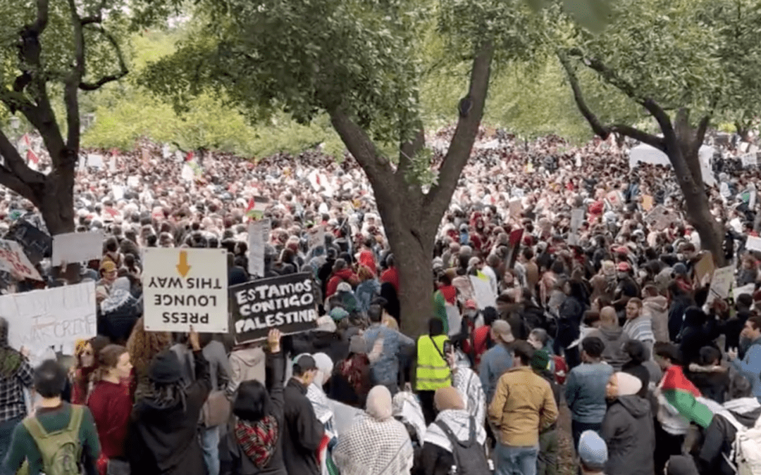 Nearly 10,000 Pro-Palestine Protestors March in Austin