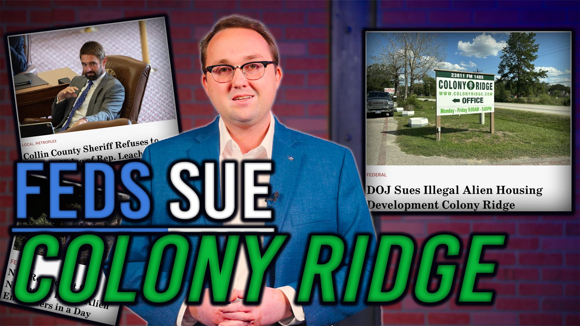 12/20/23 Colony Ridge SUED By the DOJ - Texas Scorecard