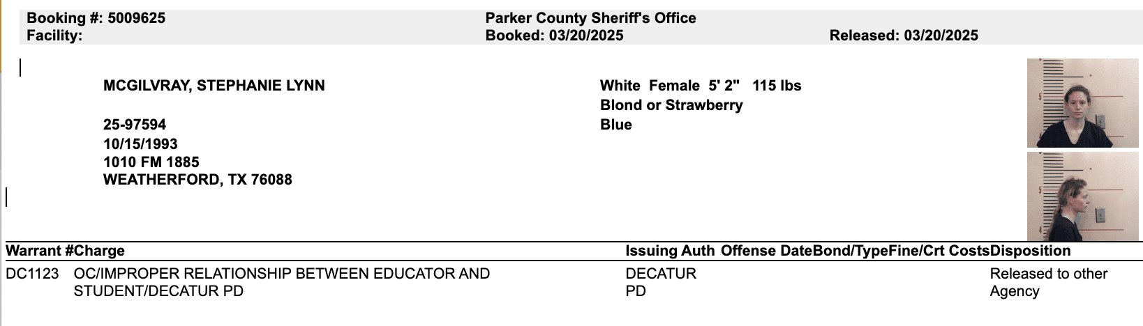 Boyd ISD Teacher Arrested for ‘Improper' Sexual Relationship With ...