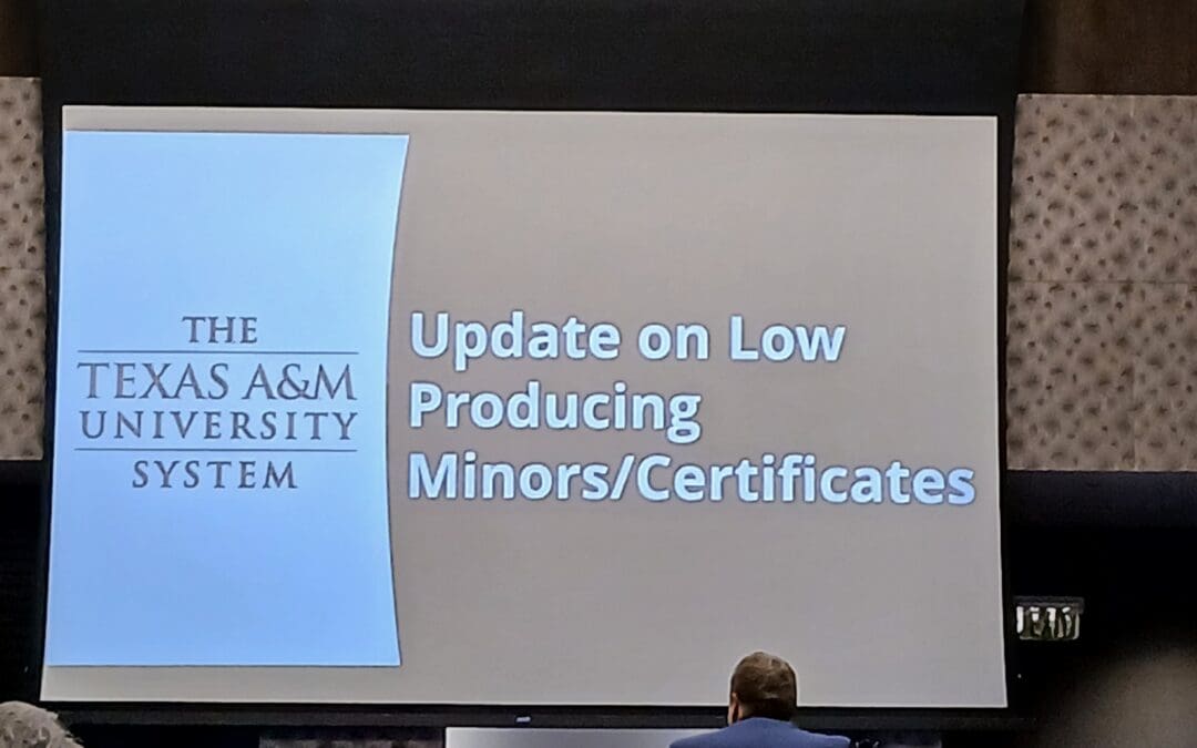A&M Regents Likely To Eliminate More ‘Low-Performing’ Programs