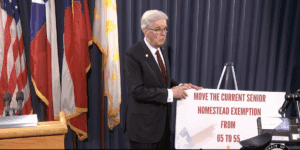 Lt. Gov. Patrick Counters Abbott’s Plan to Reduce Property Taxes