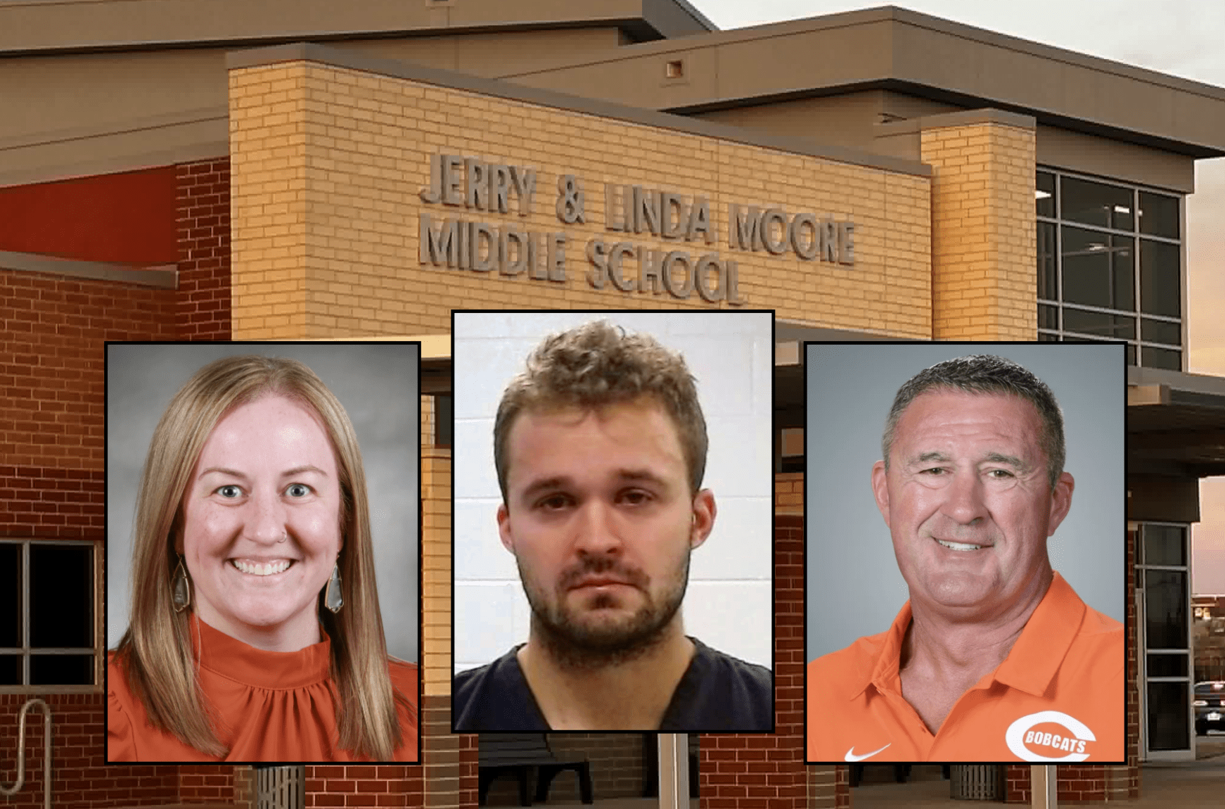 Moore Middle School coach Caleb Elliott