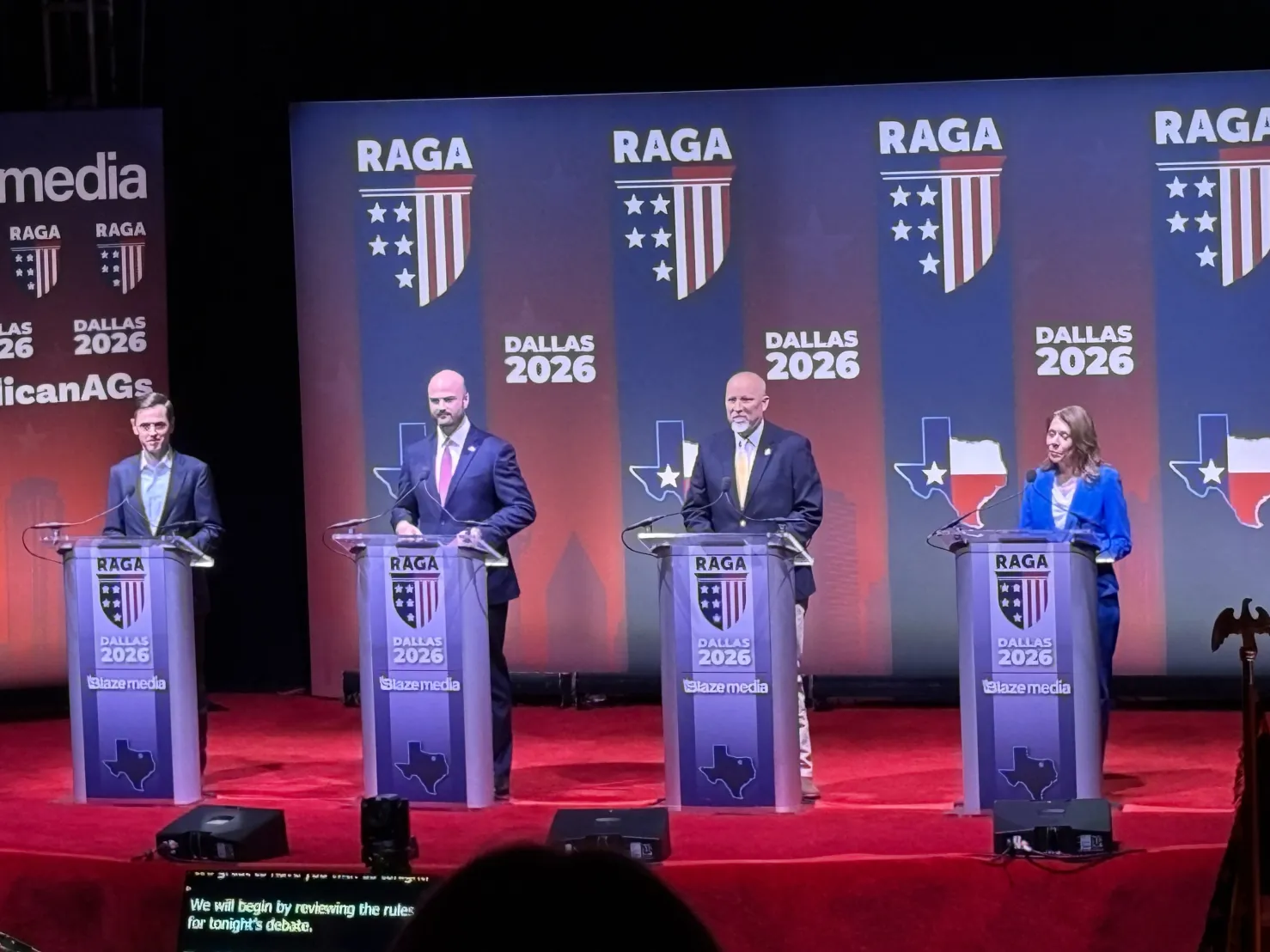 Mayes Middleton, Aaron Reitz, Chip Roy, Joan Huffman