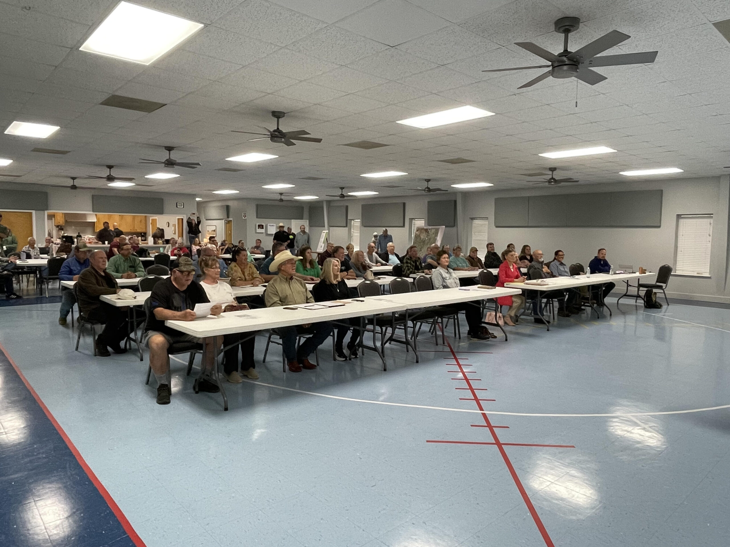 765-kv town hall at Andice Baptist Church