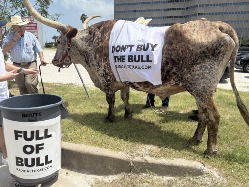 Billboards, Breakfast Tacos, and a Bull: Republicans Crash Democrats’ Convention