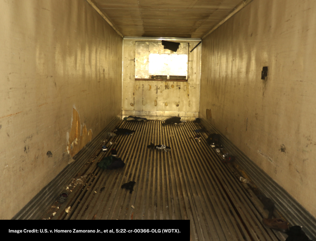 empty tractor trailer