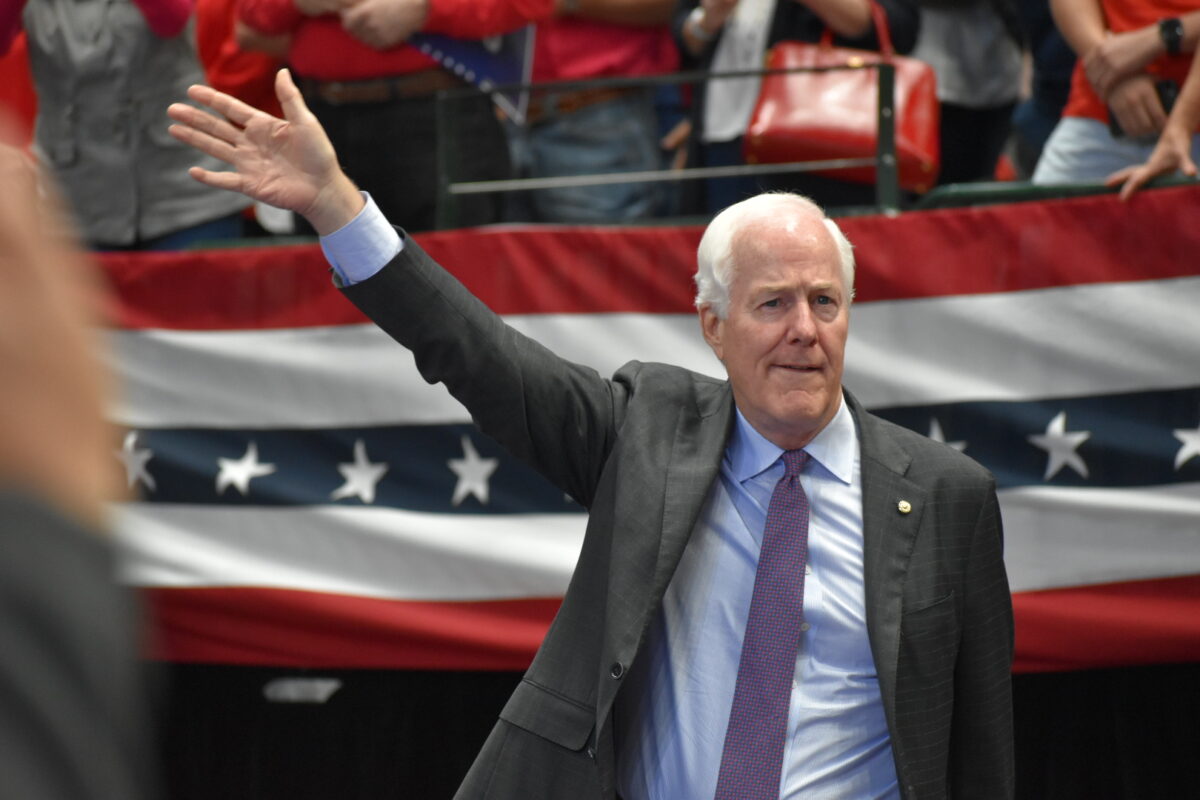 John Cornyn waving