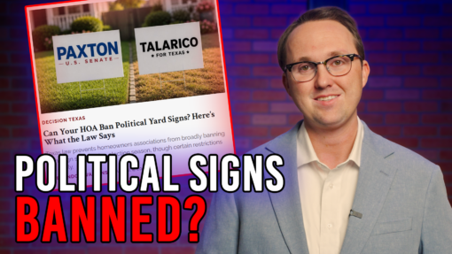 Can your HOA Ban Political Yard Signs?