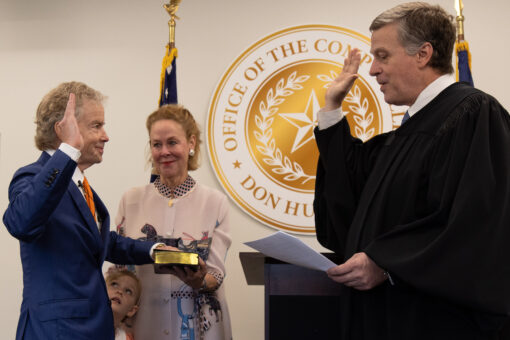 Don Huffines Sworn In as Texas Comptroller, Vows Aggressive Audits