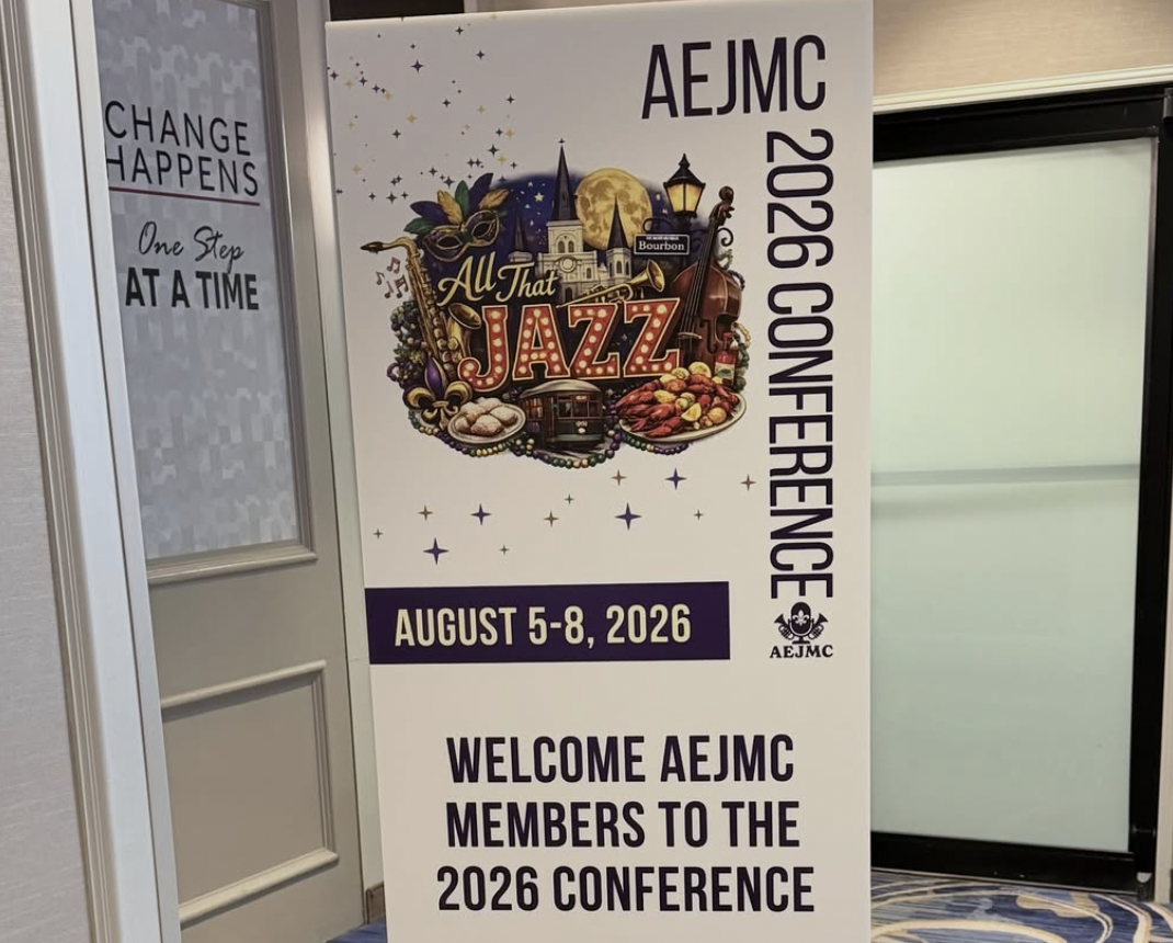 AEJMC Conference Sign