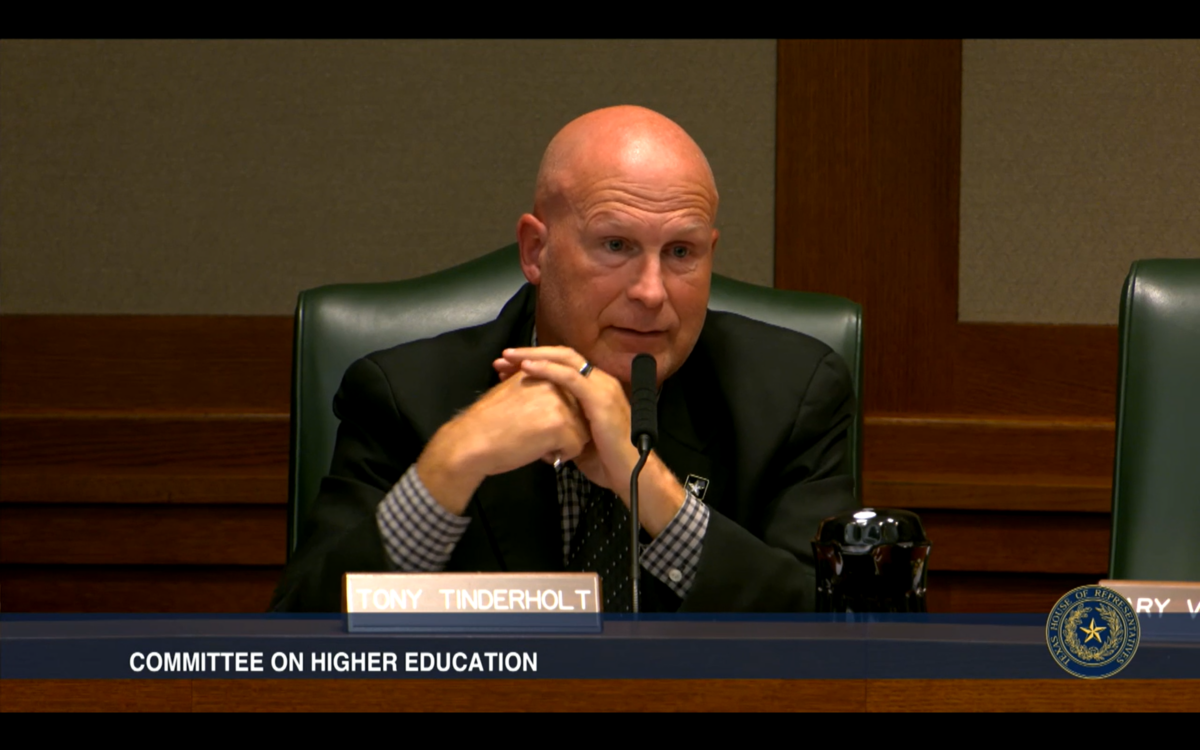 Tony Tinderholt Higher Ed Committee